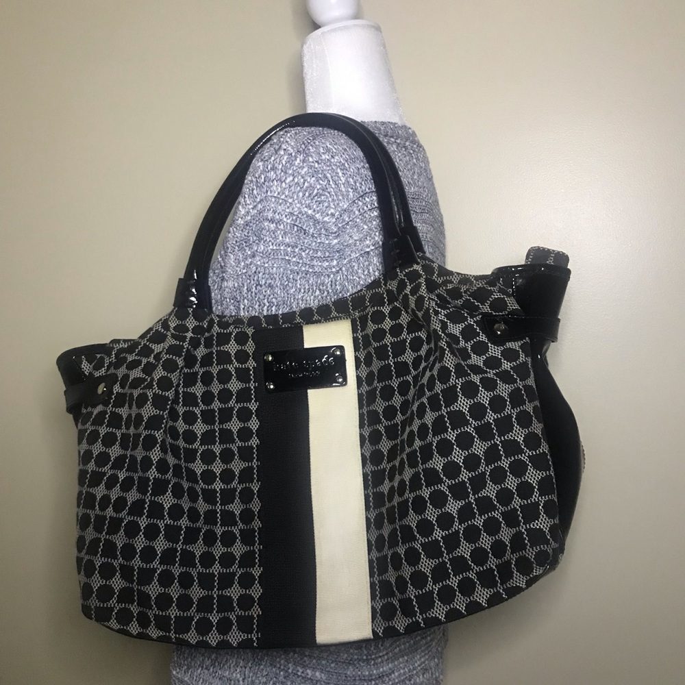 Kate Spade New York Stevie Bag in black and white - Picture 1 of 6